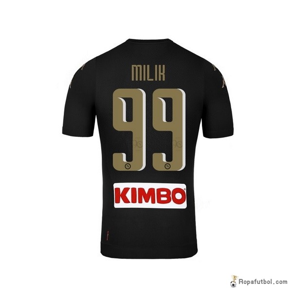 Camiseta Napoli Replica Tercera Ropa Milik 2016/17 Negro